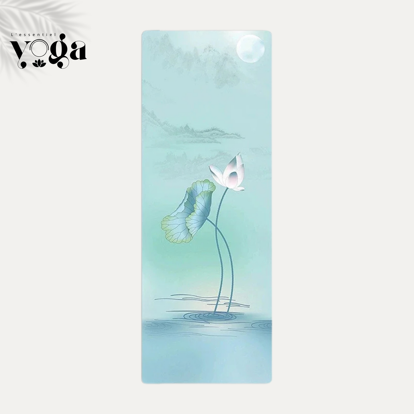 Tapis de yoga ultra fin antidérapant motif Fleur du Lac