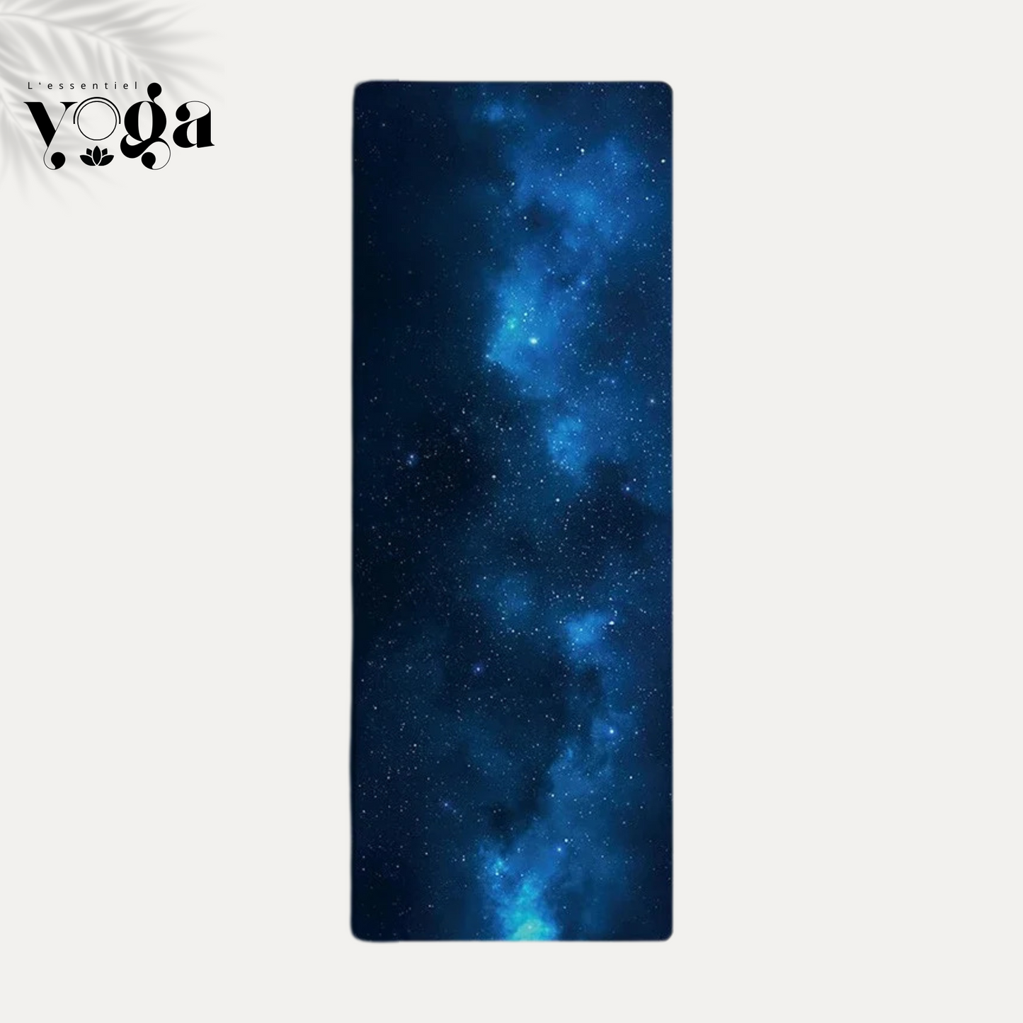 Tapis de yoga ultra fin antidérapant motif paon Voie Lactée