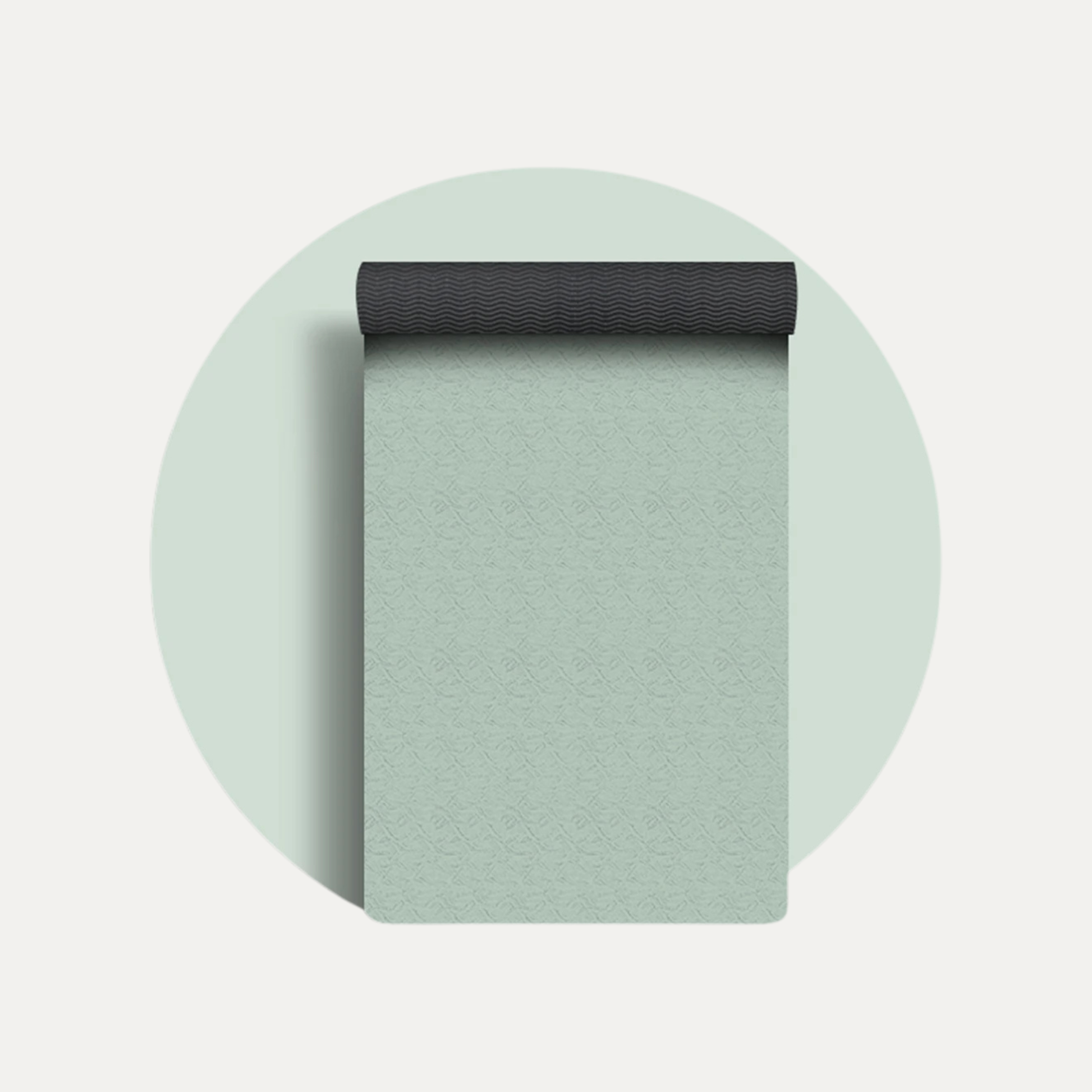 Tapis de yoga antidérapant 6 mm en TPE couleur vert