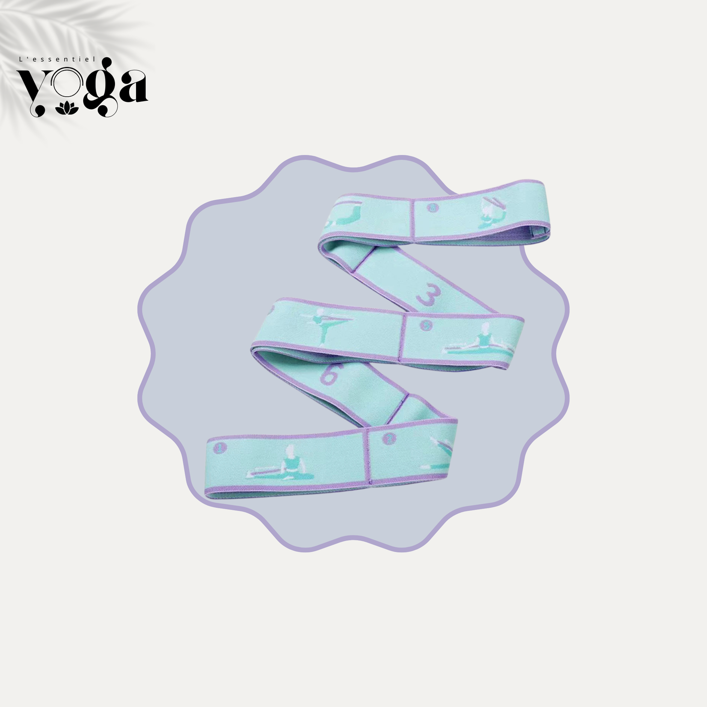 bande de résistance pour yoga bleu