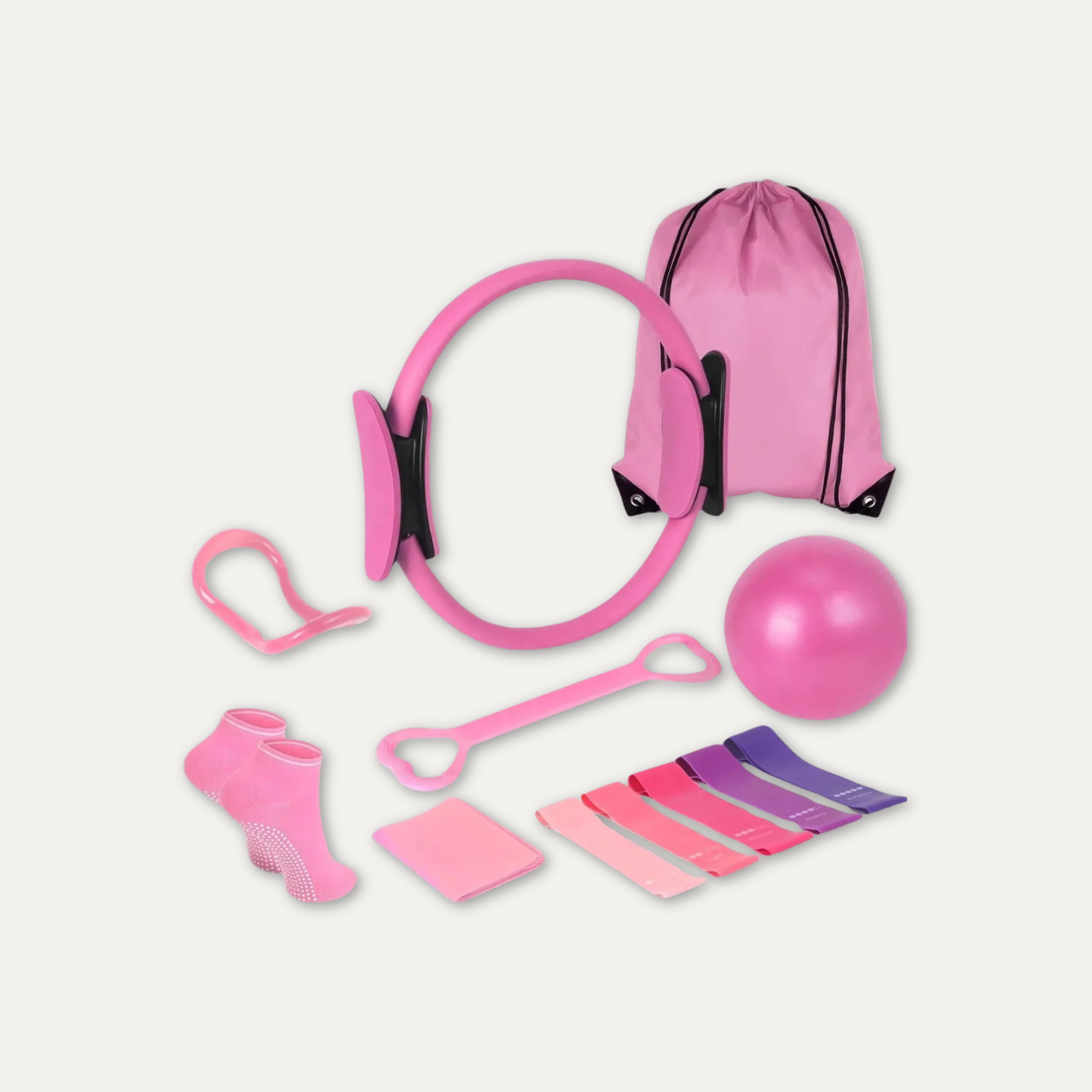 Kit Pilates & Yoga 13 Pièces — Votre Séance de Renforcement à Domicile