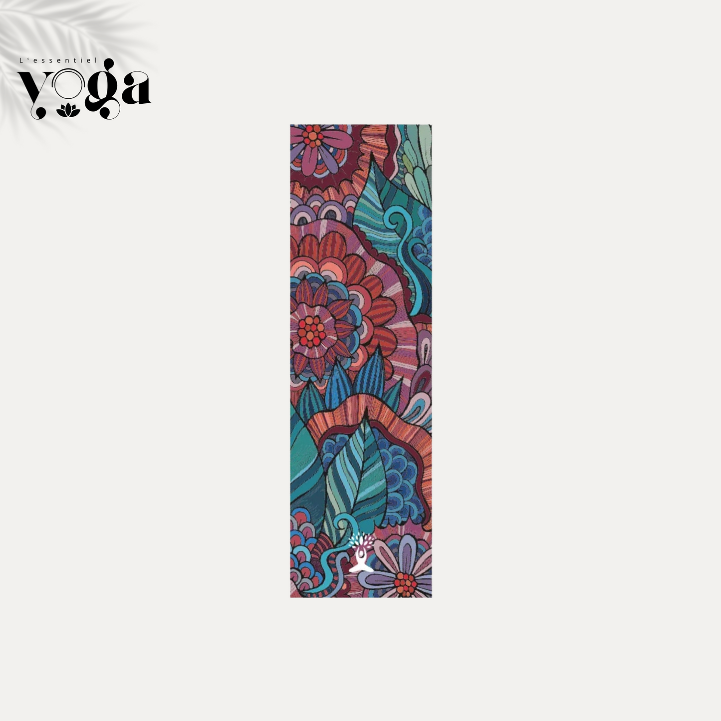 Serviette de Yoga antidérapante en microfibre Fleurs