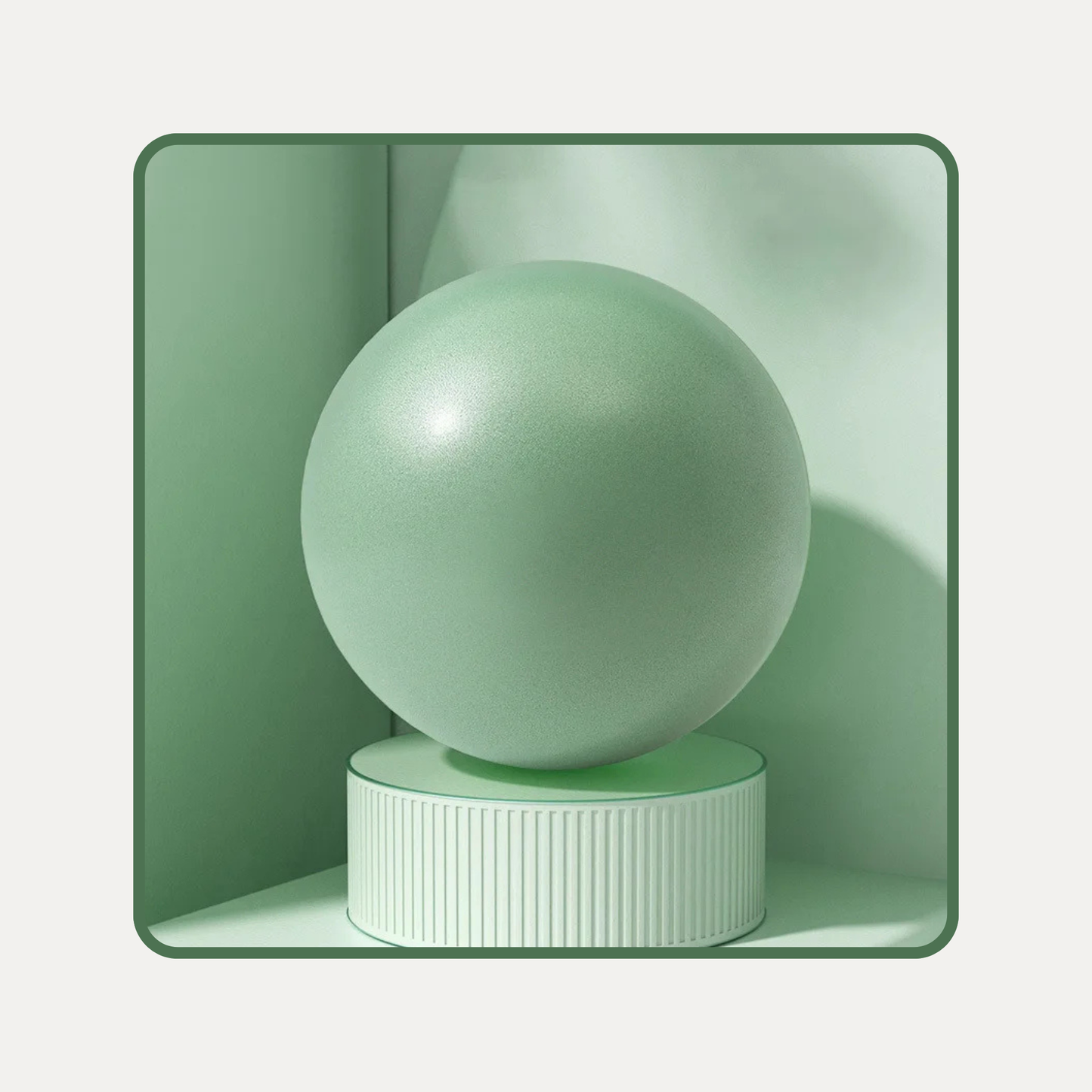 Balle de Yoga et Pilates de 25 cm en couleur vert