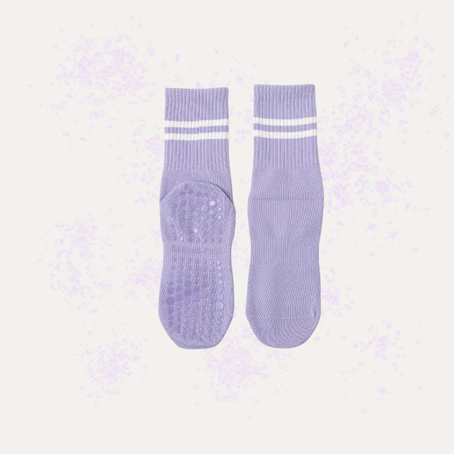 Chaussettes de Yoga Hautes Antidérapantes 🧦