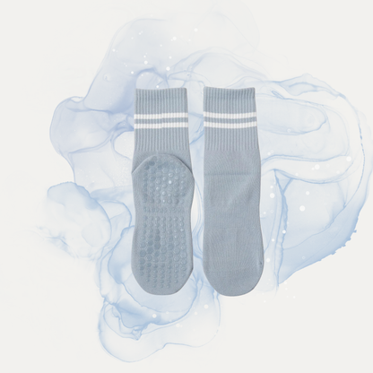 Chaussettes de Yoga Hautes Antidérapantes 🧦