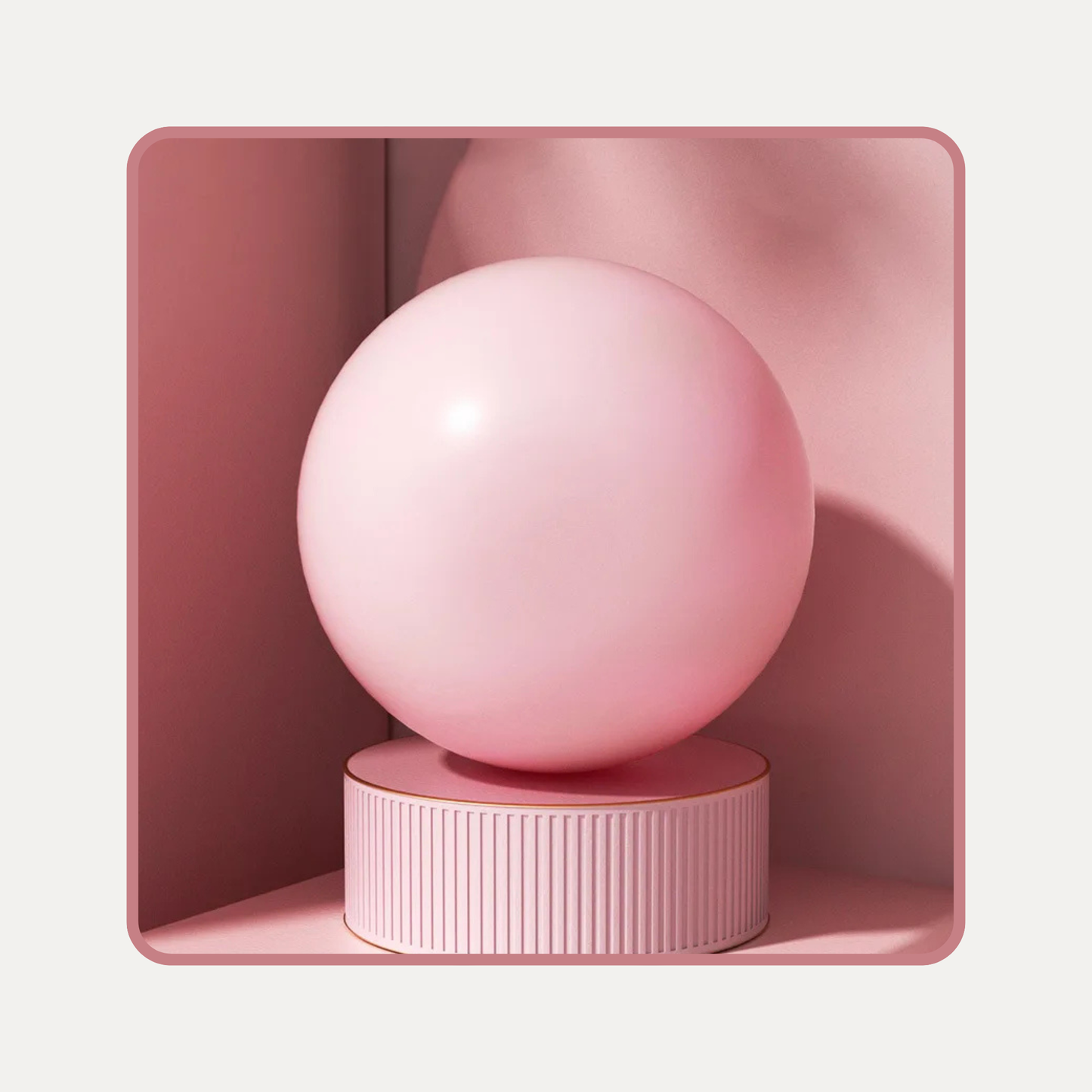 Balle de Yoga et Pilates de 25 cm en couleur rose