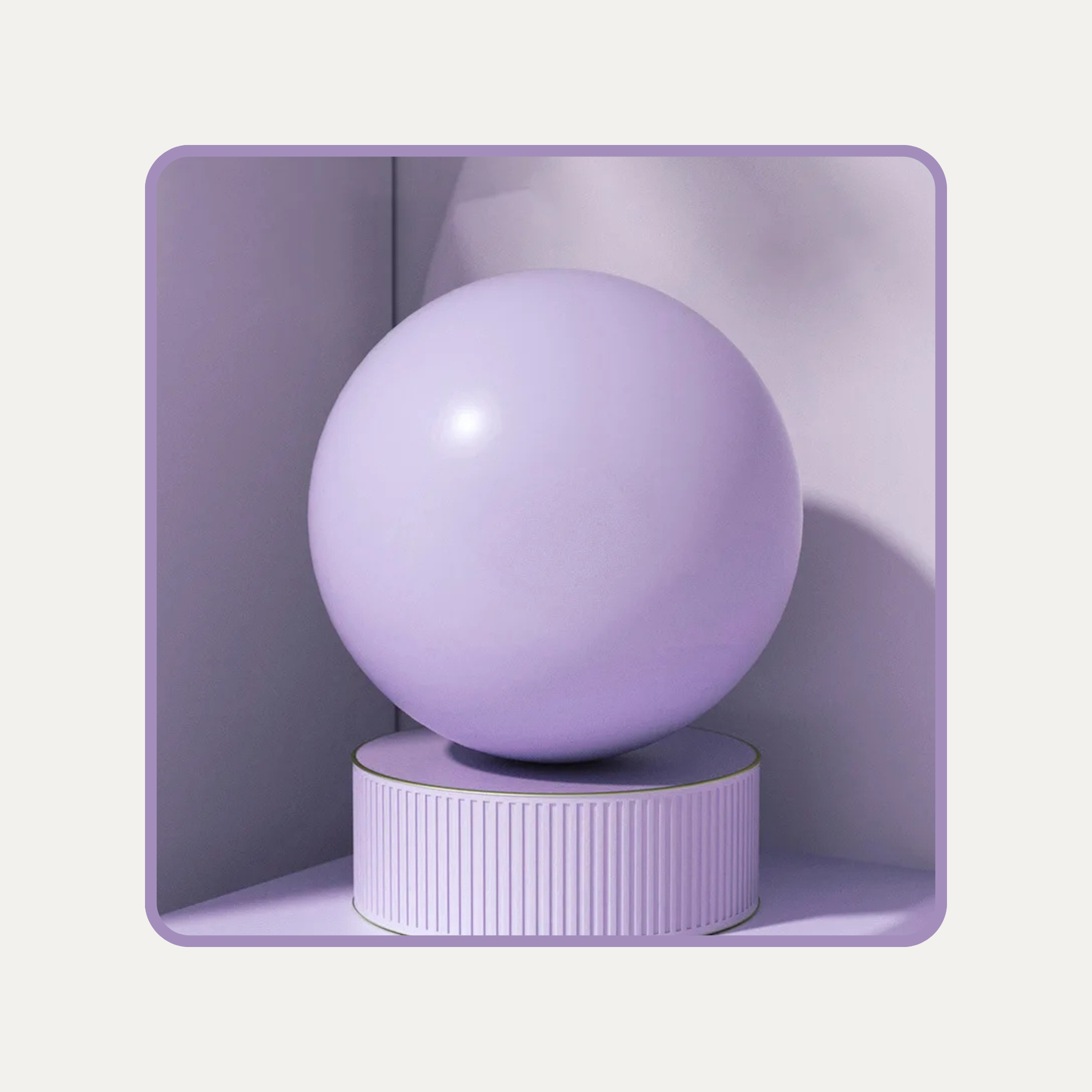 Balle de Yoga et Pilates de 25 cm en couleur lilas