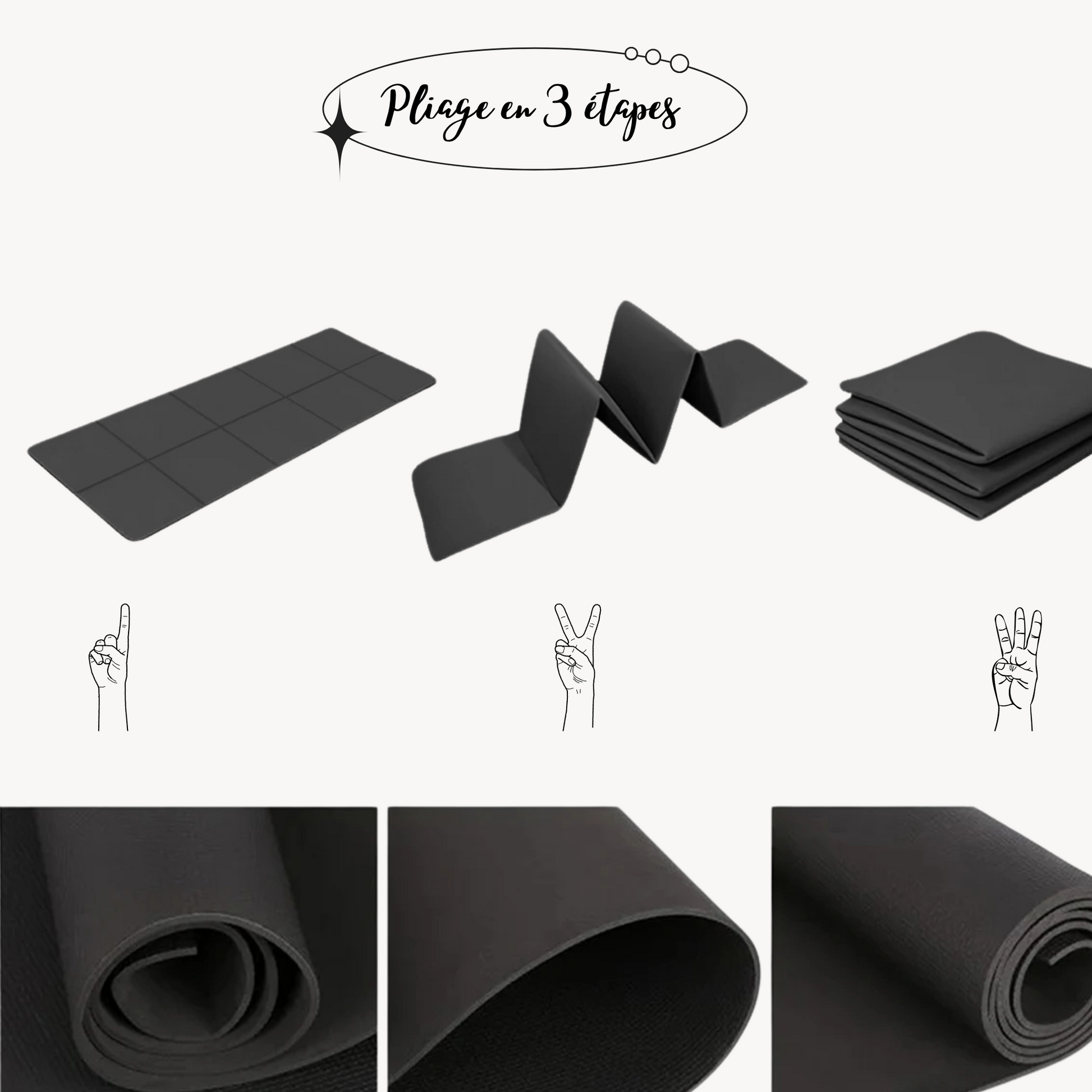 Tapis de Yoga Pliable | 4 mm