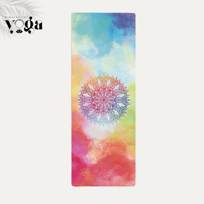 Tapis Yoga Ultra Fin - Mandalas Tout en Couleurs