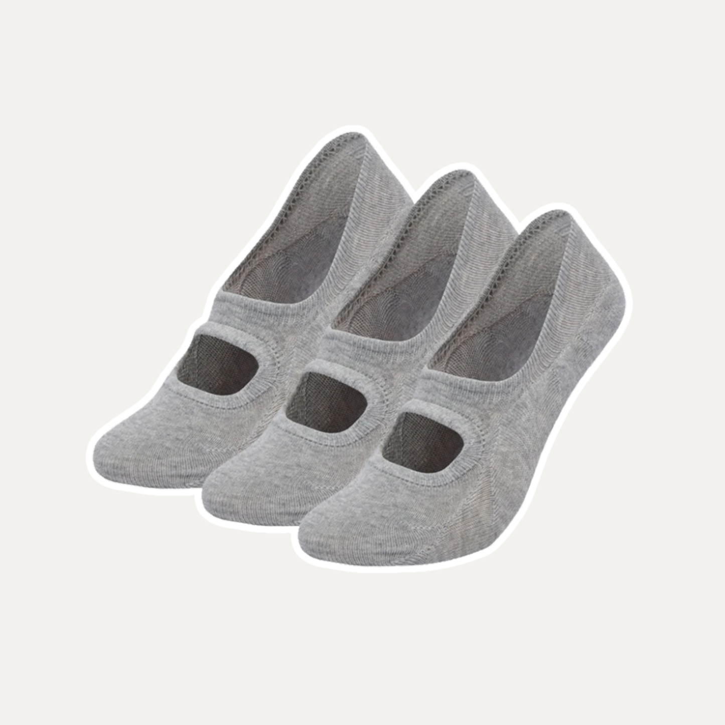 Lot de 3 Paires de Chaussettes de Yoga Antidérapantes